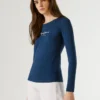 Slim-Fit-Langarm-T-Shirt