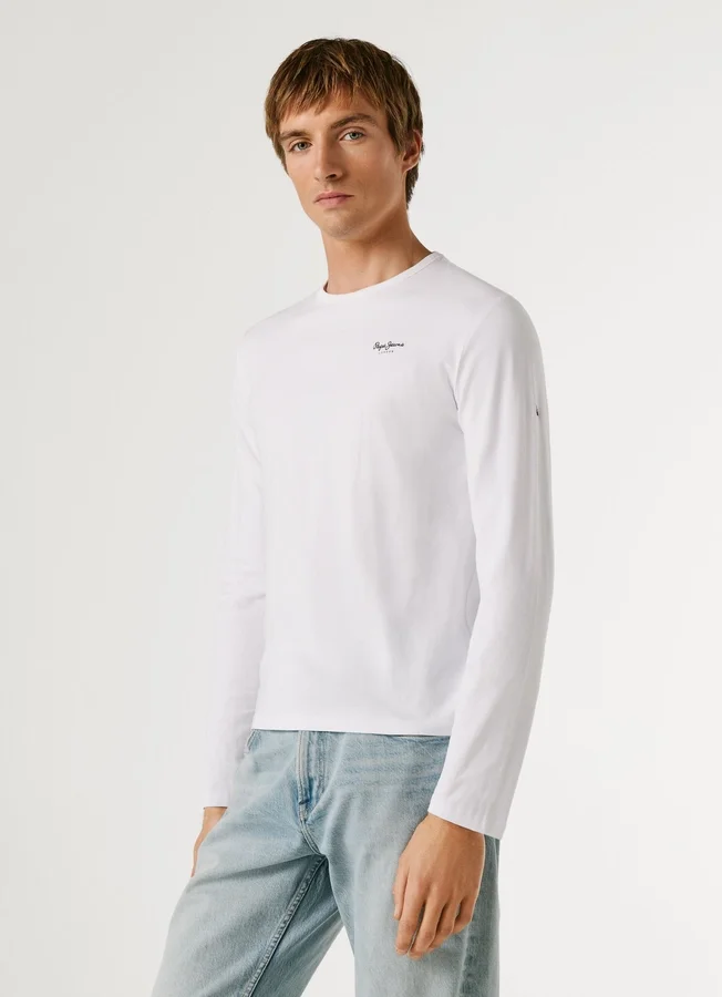 Slim-Fit-Langarm-T-Shirt Slim-Fit-Langarm-T-Shirt