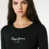 Slim-Fit-Langarm-T-Shirt