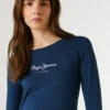 Slim-Fit-Langarm-T-Shirt