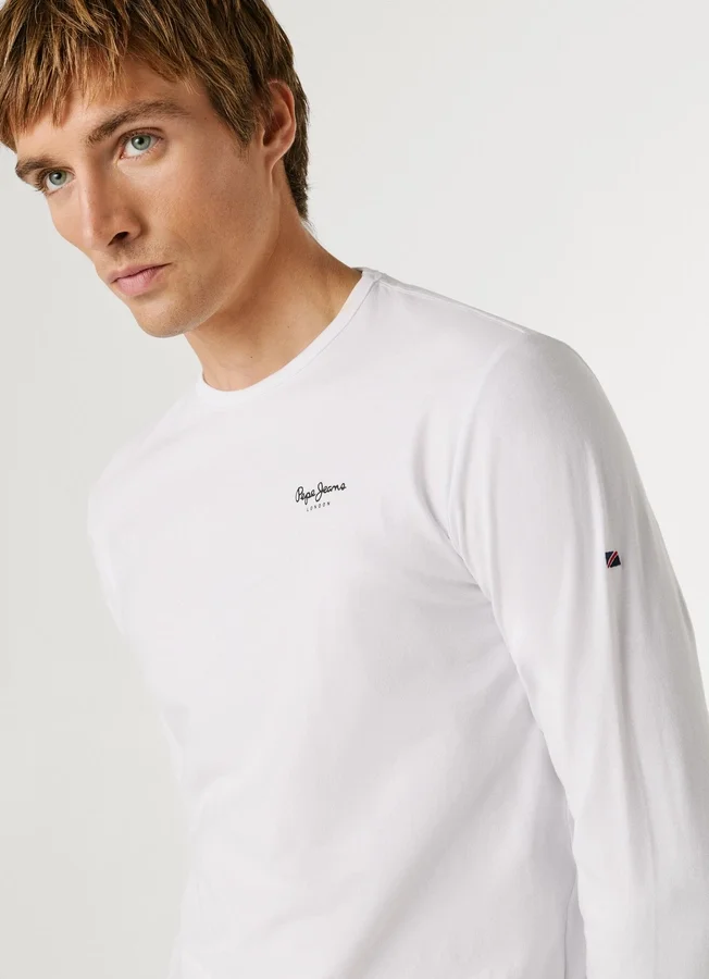 Slim-Fit-Langarm-T-Shirt Slim-Fit-Langarm-T-Shirt