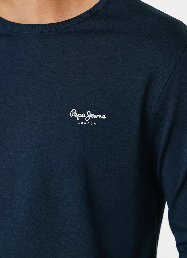 Slim-Fit-Langarm-T-Shirt Slim-Fit-Langarm-T-Shirt