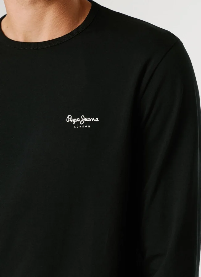Slim-Fit-Langarm-T-Shirt Slim-Fit-Langarm-T-Shirt