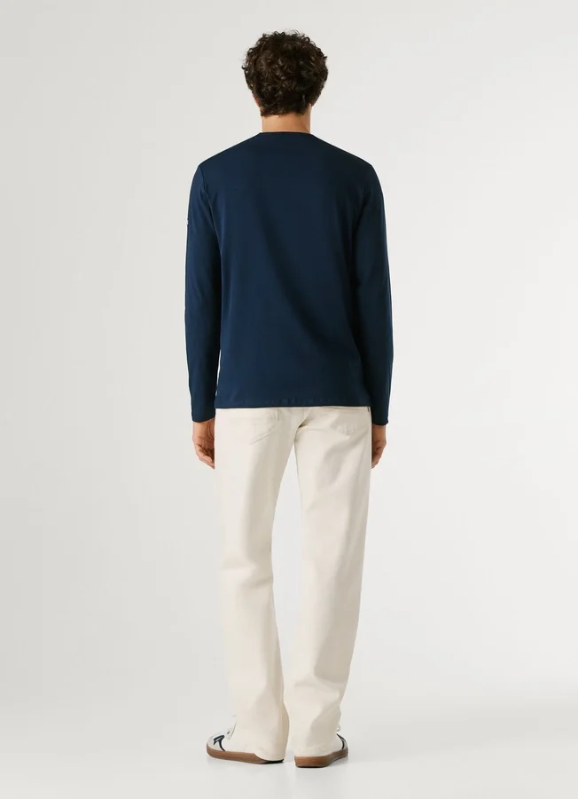 Slim-Fit-Langarm-T-Shirt Slim-Fit-Langarm-T-Shirt
