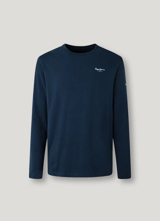 Slim-Fit-Langarm-T-Shirt Slim-Fit-Langarm-T-Shirt