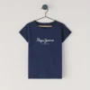 Slim Fit T-Shirt mit Glitzer-Logo
