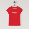 Slim Fit T-Shirt mit Glitzer-Logo
