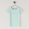 Slim Fit T-Shirt mit Glitzer-Logo