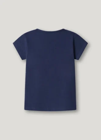 Slim Fit T-Shirt mit Glitzer-Logo