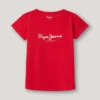 Slim Fit T-Shirt mit Glitzer-Logo