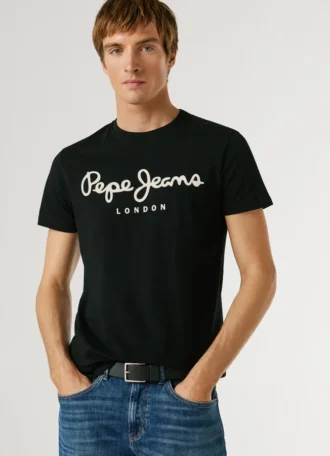 Slim Fit T-Shirt mit Logo-Print