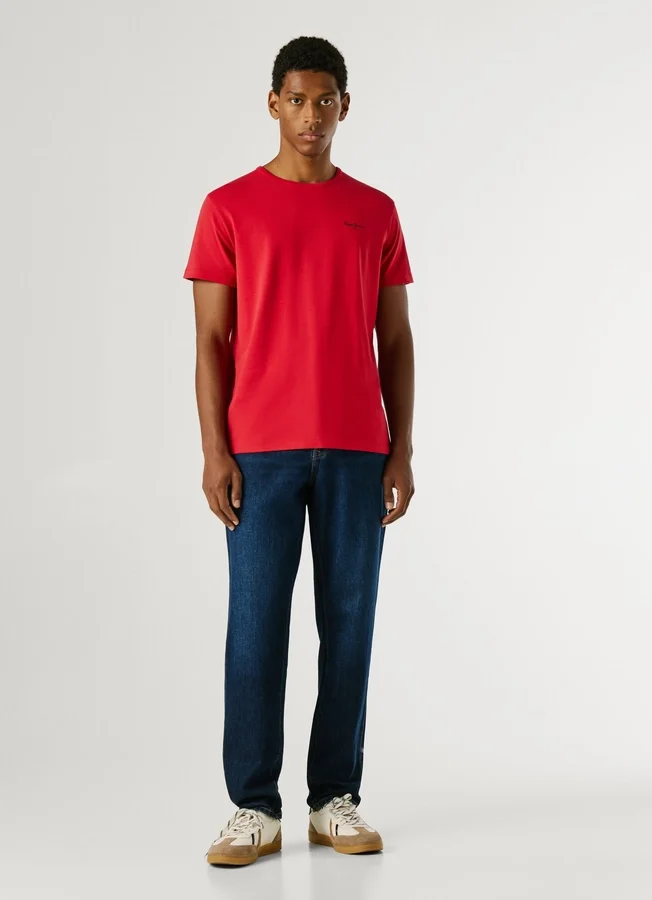 Slim Fit T-Shirt mit Logo-Print Slim Fit T-Shirt mit Logo-Print