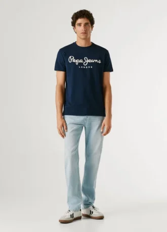 Slim Fit T-Shirt mit Logo-Print