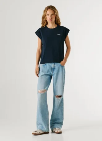 Slim Fit T-Shirt mit Logo-Print