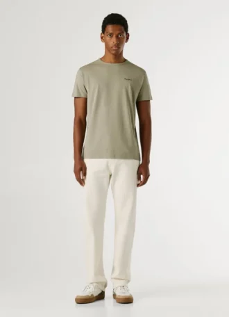Slim Fit T-Shirt mit Logo-Print
