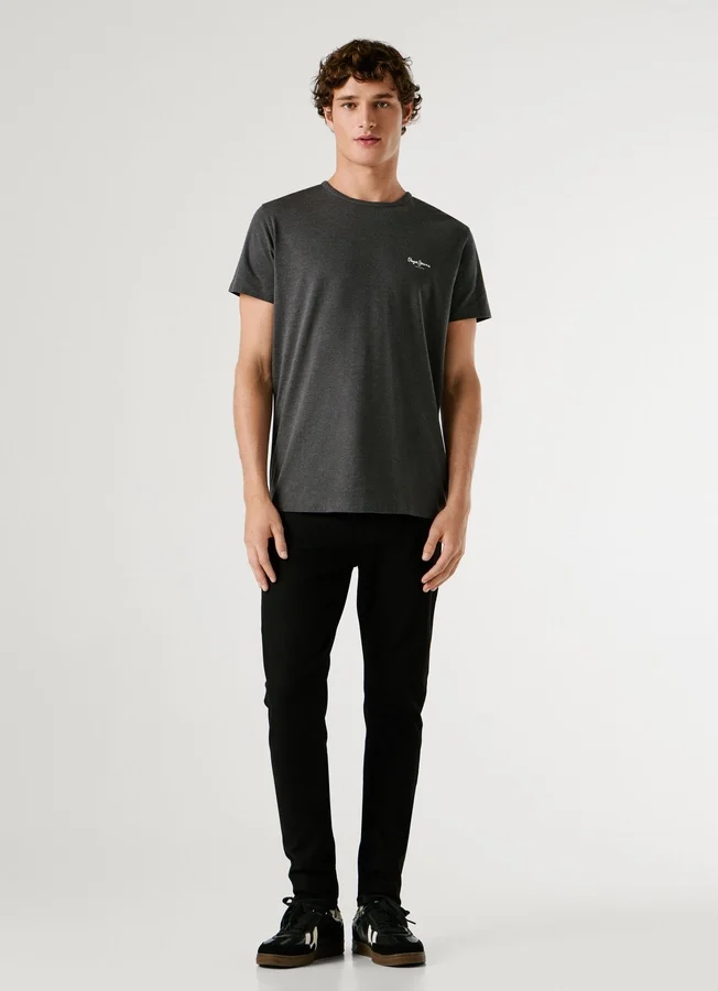 Slim Fit T-Shirt mit Logo-Print Slim Fit T-Shirt mit Logo-Print