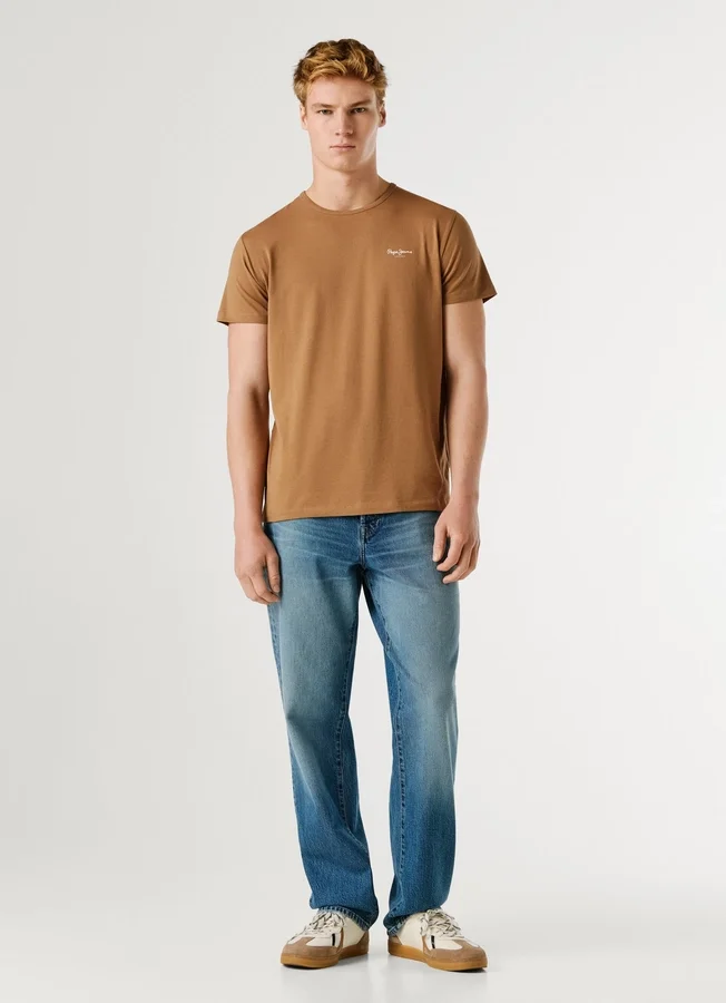 Slim Fit T-Shirt mit Logo-Print Slim Fit T-Shirt mit Logo-Print