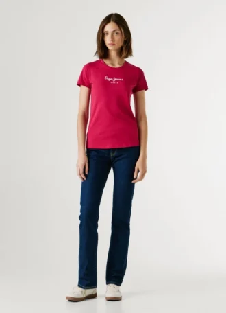 Slim Fit T-Shirt mit Logo-Print