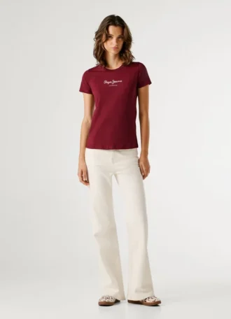 Slim Fit T-Shirt mit Logo-Print