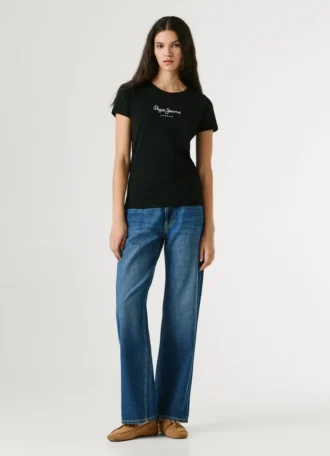 Slim Fit T-Shirt mit Logo-Print