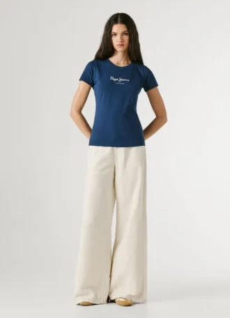 Slim Fit T-Shirt mit Logo-Print