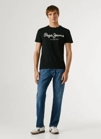 Slim Fit T-Shirt mit Logo-Print