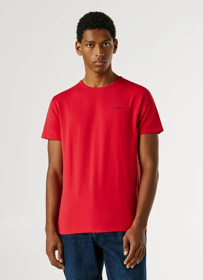 Slim Fit T-Shirt mit Logo-Print Slim Fit T-Shirt mit Logo-Print
