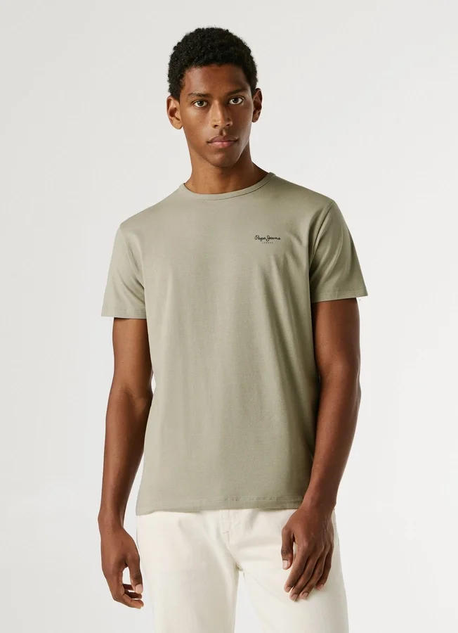 Slim Fit T-Shirt mit Logo-Print Slim Fit T-Shirt mit Logo-Print
