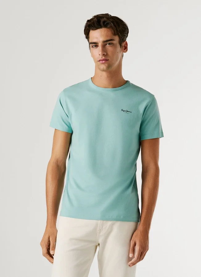 Slim Fit T-Shirt mit Logo-Print Slim Fit T-Shirt mit Logo-Print