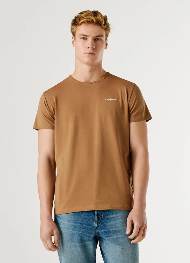 Slim Fit T-Shirt mit Logo-Print Slim Fit T-Shirt mit Logo-Print