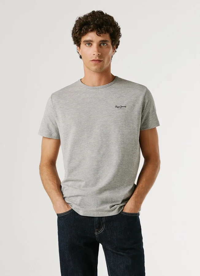 Slim Fit T-Shirt mit Logo-Print Slim Fit T-Shirt mit Logo-Print