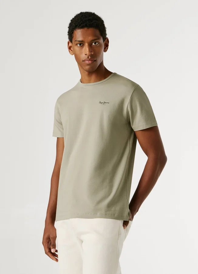Slim Fit T-Shirt mit Logo-Print Slim Fit T-Shirt mit Logo-Print