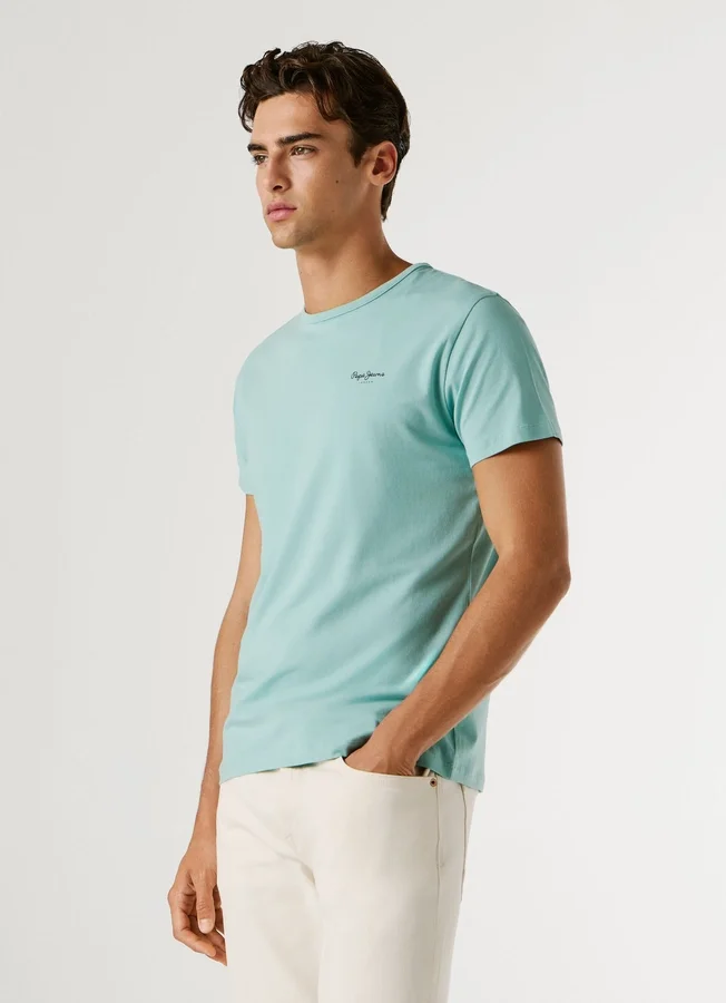 Slim Fit T-Shirt mit Logo-Print Slim Fit T-Shirt mit Logo-Print