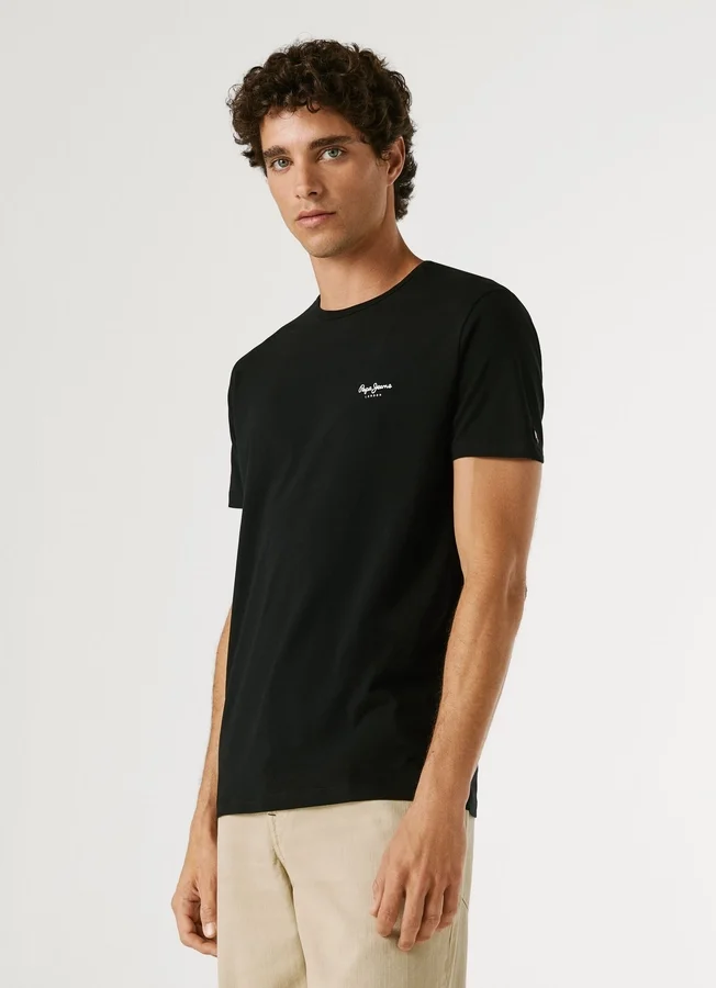 Slim Fit T-Shirt mit Logo-Print Slim Fit T-Shirt mit Logo-Print