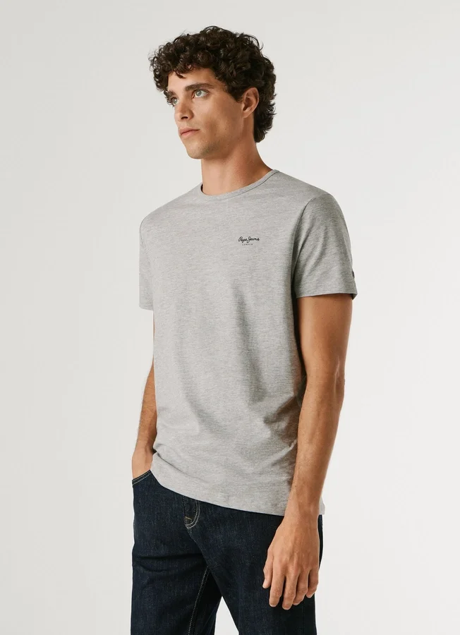 Slim Fit T-Shirt mit Logo-Print Slim Fit T-Shirt mit Logo-Print