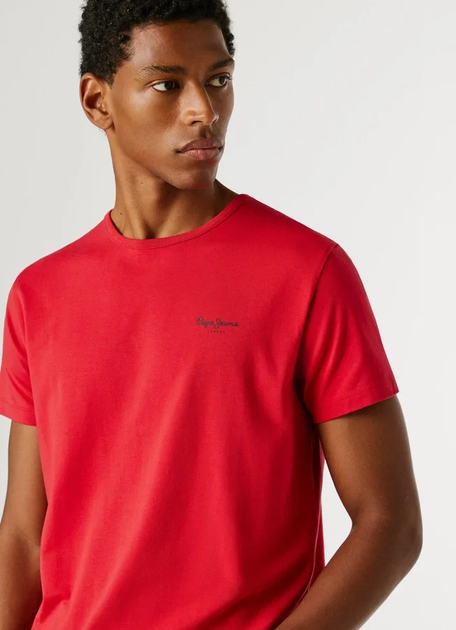 Slim Fit T-Shirt mit Logo-Print Slim Fit T-Shirt mit Logo-Print