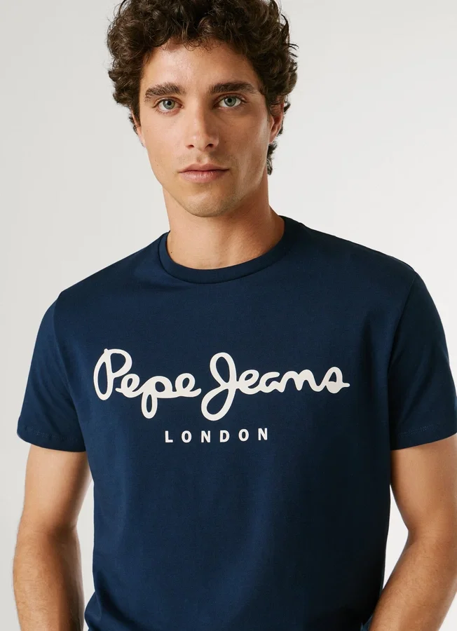 Slim Fit T-Shirt mit Logo-Print Slim Fit T-Shirt mit Logo-Print