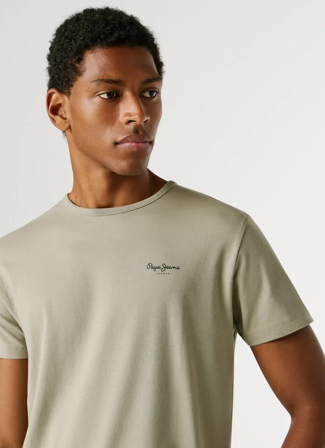 Slim Fit T-Shirt mit Logo-Print Slim Fit T-Shirt mit Logo-Print