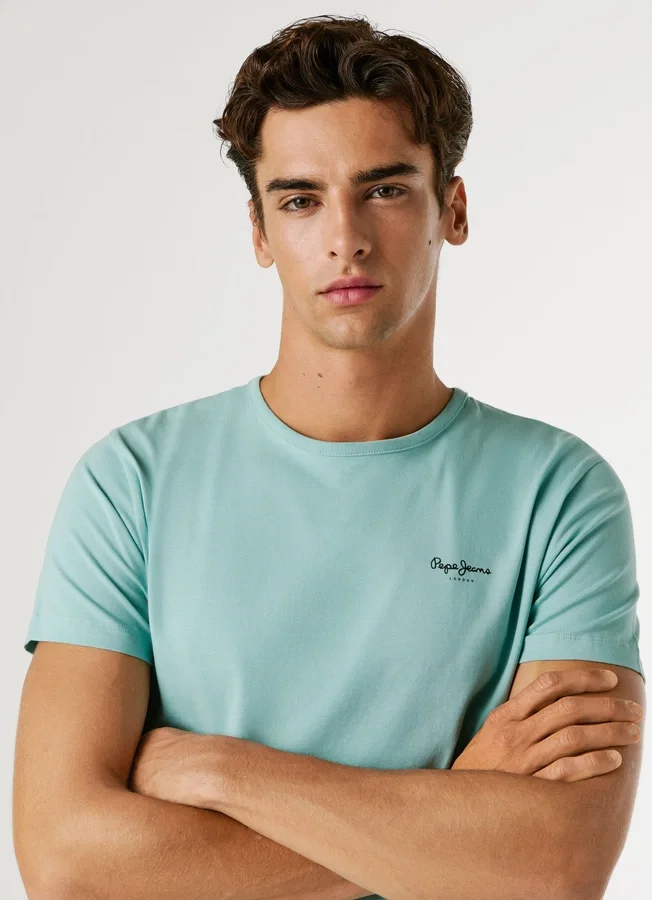 Slim Fit T-Shirt mit Logo-Print Slim Fit T-Shirt mit Logo-Print
