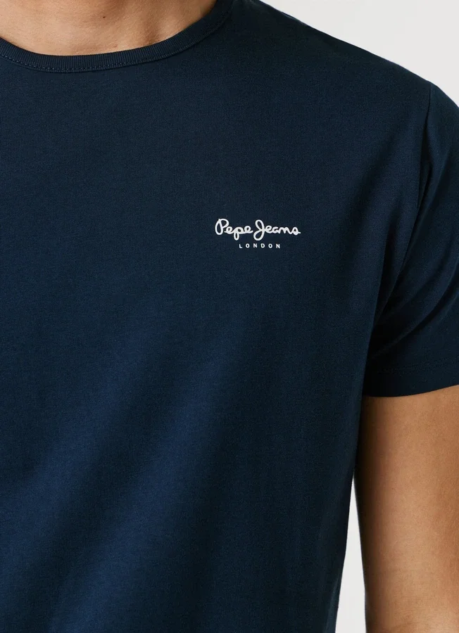 Slim Fit T-Shirt mit Logo-Print Slim Fit T-Shirt mit Logo-Print