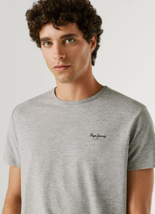Slim Fit T-Shirt mit Logo-Print Slim Fit T-Shirt mit Logo-Print