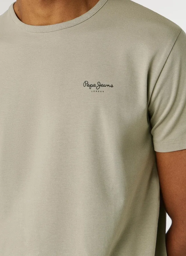 Slim Fit T-Shirt mit Logo-Print Slim Fit T-Shirt mit Logo-Print