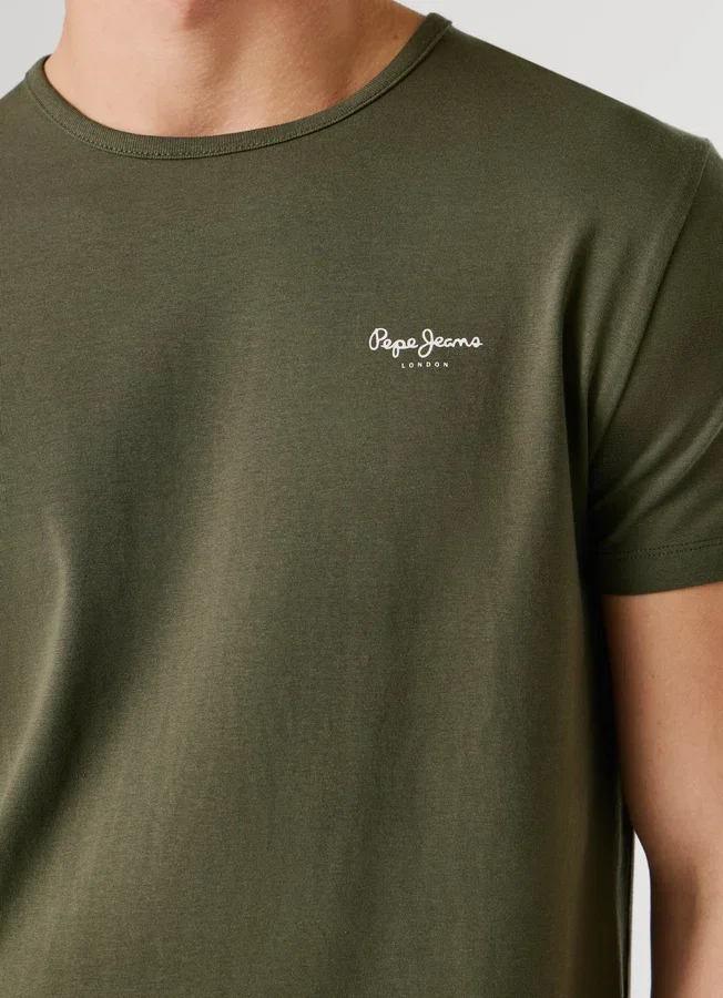 Slim Fit T-Shirt mit Logo-Print Slim Fit T-Shirt mit Logo-Print