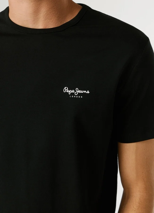 Slim Fit T-Shirt mit Logo-Print Slim Fit T-Shirt mit Logo-Print