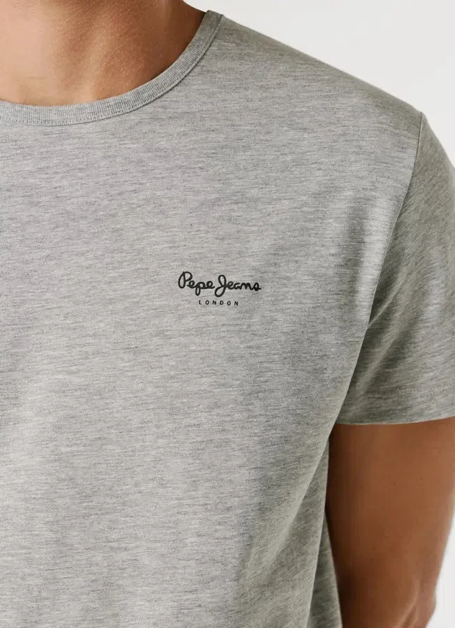 Slim Fit T-Shirt mit Logo-Print Slim Fit T-Shirt mit Logo-Print