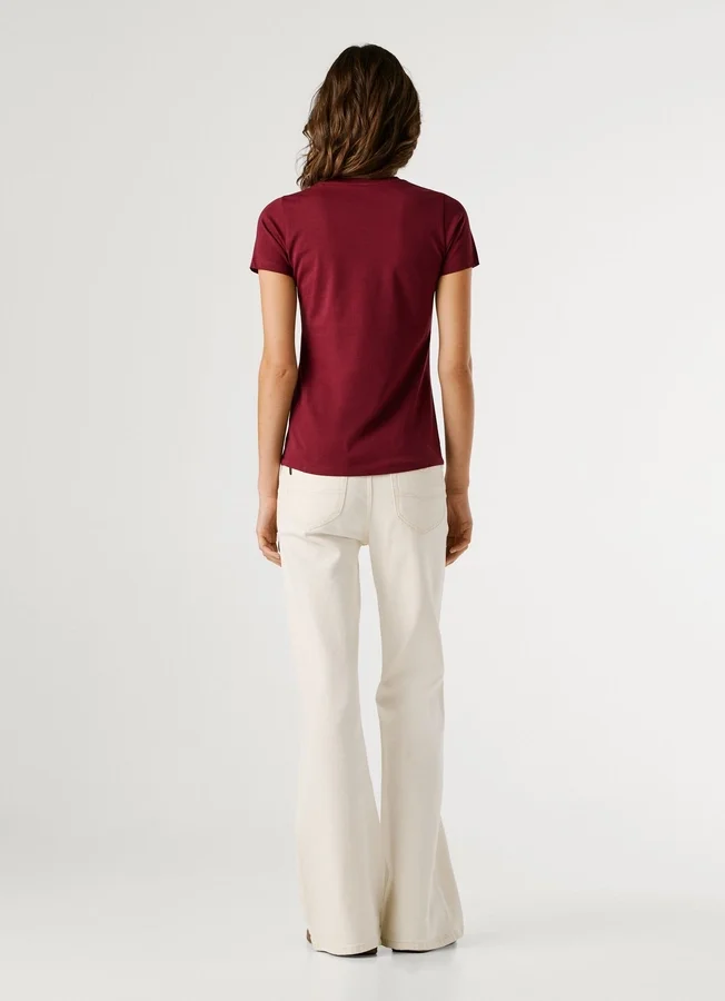 Slim Fit T-Shirt mit Logo-Print Slim Fit T-Shirt mit Logo-Print