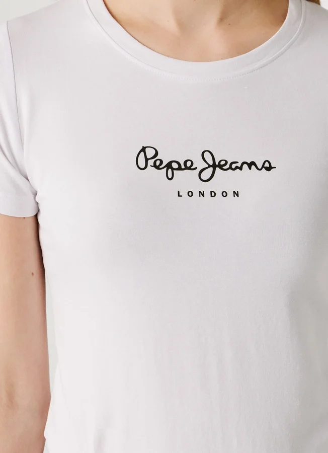 Slim Fit T-Shirt mit Logo-Print Slim Fit T-Shirt mit Logo-Print