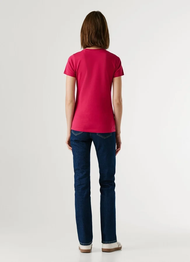 Slim Fit T-Shirt mit Logo-Print Slim Fit T-Shirt mit Logo-Print