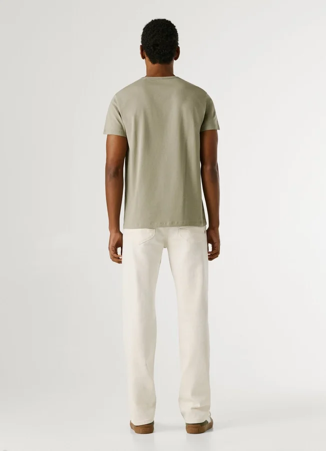 Slim Fit T-Shirt mit Logo-Print Slim Fit T-Shirt mit Logo-Print