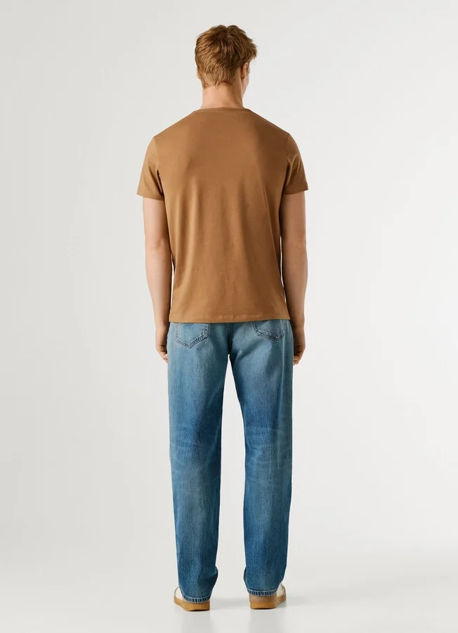 Slim Fit T-Shirt mit Logo-Print Slim Fit T-Shirt mit Logo-Print